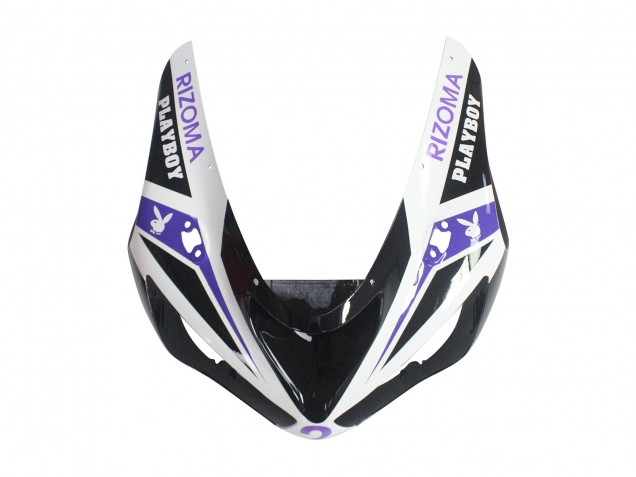 Carénages Moto Kawasaki ZX6R 2005-2006 - Blanc Violet Noir Rizoma Playboy DENSO