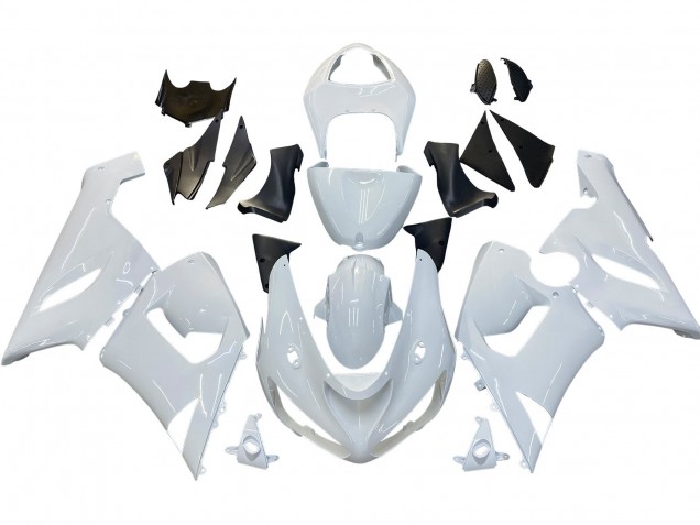 Carénages Moto Kawasaki ZX6R 2005-2006 - Blanc
