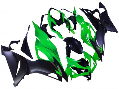 Carénages Moto Kawasaki ZX6R 2019-2022 - Vert Noir Mat Abordables