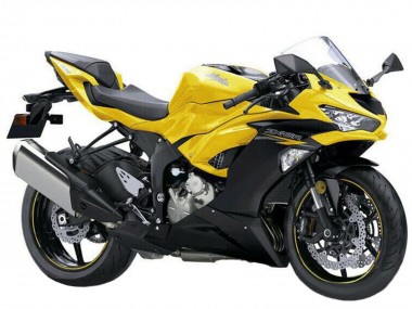 Carénages Moto Kawasaki ZX6R 2019-2022 - Jaune Noir Mat Abordables