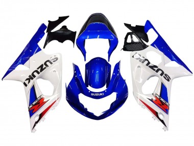 Carénages Moto Suzuki GSXR1000 2000-2002 - Blanc Bleu Rouge Abordables