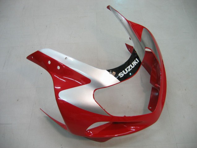 Carénages Moto Suzuki GSXR1000 2000-2002 - Rouge Argent Blanc Noir