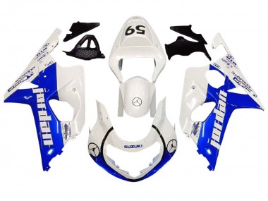Carénages Moto Suzuki GSXR1000 2000-2002 - Blanc Bleu Jordan 59 Abordables