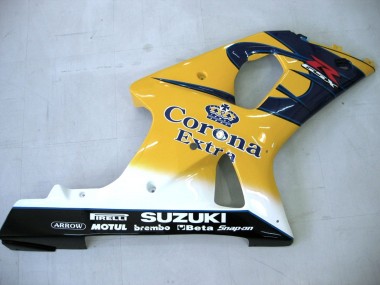 Carénages Moto Suzuki GSXR1000 2000-2002 - Jaune Bleu Foncé Blanc Motul Corona Abordables
