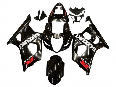 Carénages Moto Suzuki GSXR 1000 2003-2004 - Noir Brillant Blanc Rouge Décalque Abordables