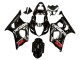Carénages Moto Suzuki GSXR 1000 2003-2004 - Noir Brillant Blanc Rouge Décalque
