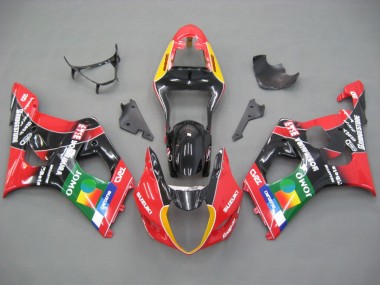 Carénages Moto Suzuki GSXR 1000 2003-2004 - Rouge Jaune Bleu Vert Noir JOMO Abordables