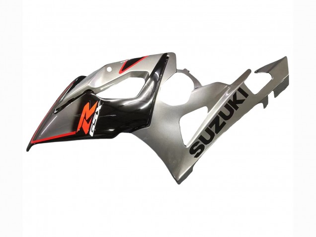 Carénage Moto Suzuki GSXR 1000 2005-2006 - Argent Noir Rouge