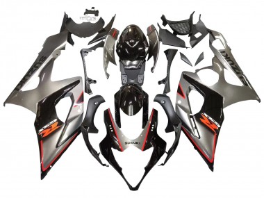 Carénage Moto Suzuki GSXR 1000 2005-2006 - Argent Noir Rouge Abordables