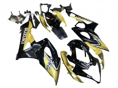 Carénages Moto Suzuki GSXR 1000 2005-2006 - Noir Or Abordables