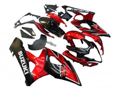 Carénages Moto Suzuki GSXR 1000 2005-2006 - Rouge Noir Brillant Abordables