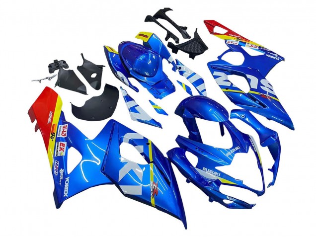 Carénages Moto Suzuki GSXR 1000 2005-2006 - Bleu Jaune Rouge Blanc