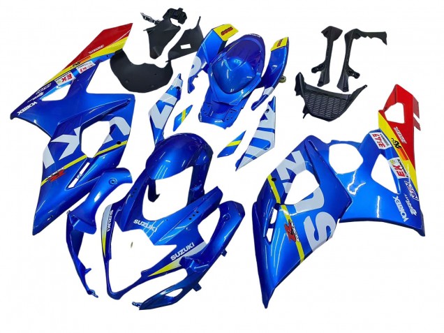 Carénages Moto Suzuki GSXR 1000 2005-2006 - Bleu Jaune Rouge Blanc