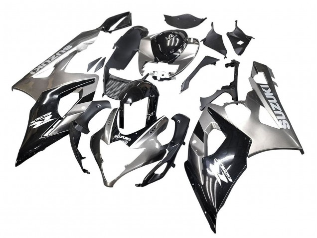 Carénages Moto Suzuki GSXR 1000 2005-2006 - Noir Brillant Gris