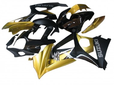 Carénages Moto Suzuki GSXR 1000 2007-2008 - Or Noir Argent Décalque Abordables