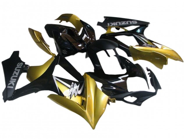 Carénages Moto Suzuki GSXR 1000 2007-2008 - Or Noir Argent Décalque