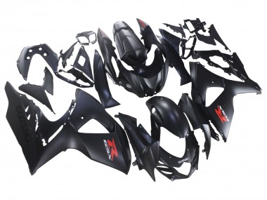 Carénages Moto Suzuki GSXR 1000 2007-2008 - Noir Mat Rouge Décalque Abordables