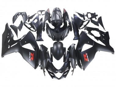 Carénages Moto Suzuki GSXR 1000 2007-2008 - Noir Mat Rouge Décalque Abordables