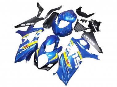 Carénages Moto Suzuki GSXR 1000 2007-2008 - Bleu Jaune Noir Abordables