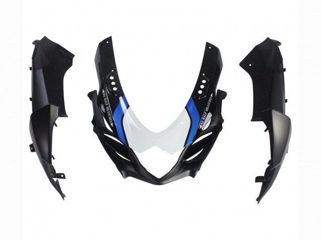 Carénages Moto Suzuki GSXR 1000 2009-2016 - Noir Mat Blanc Bleu