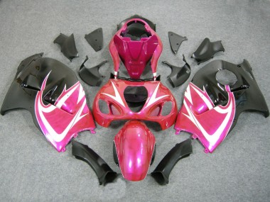 Carénages Moto Suzuki GSXR 1300 Hayabusa 1996-2007 - Rose Blanc Noir Abordables