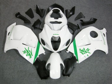Carénages Moto Suzuki GSXR 1300 Hayabusa 1996-2007 - Blanc Vert Abordables