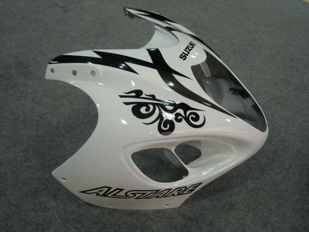Carénages Moto Suzuki GSXR 1300 Hayabusa 1996-2007 - Blanc Noir Corona