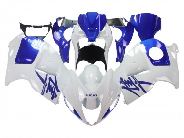 Carénages Moto Suzuki GSXR 1300 Hayabusa 1996-2007 - Blanc Bleu Hayabusa Abordables