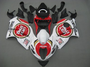 Carénages Moto Suzuki GSXR 1300 Hayabusa 1996-2007 - Blanc Rouge Motul Abordables