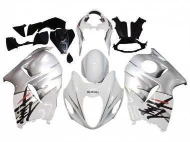 Carénages Moto Suzuki GSXR 1300 Hayabusa 1996-2007 - Blanc Argent Hayabusa Abordables