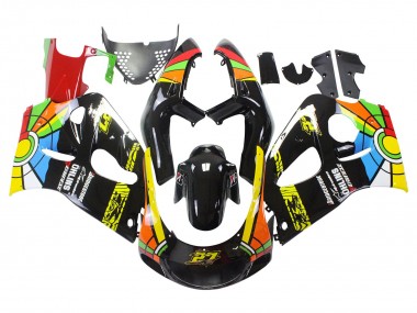 Carénages Moto Suzuki GSXR 600 / GSXR 750 1996-2000 - Noir Multicolore 27 Abordables