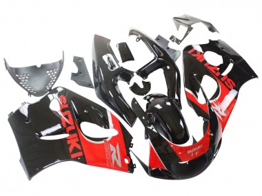 Carénages Moto Suzuki GSXR 600 / GSXR 750 1996-2000 - Noir Rouge Abordables