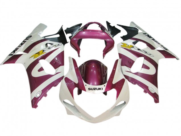 Carénages Moto Suzuki GSXR 600 / GSXR 750 2001-2003 - Blanc Rose Jaune
