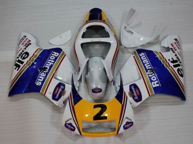 Carénages Moto Honda NSR250R MC28 P4 1994-1996 - Blanc Bleu Jaune Or Rothmans Elf 2 Abordables