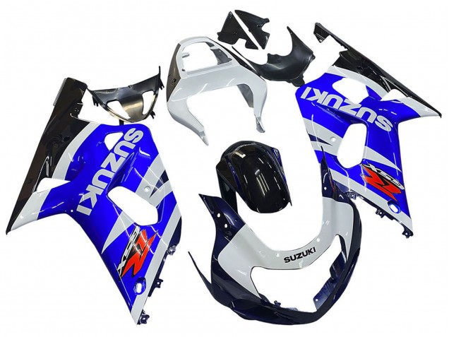 Carénages Moto Suzuki GSXR 600 / GSXR 750 2001-2003 - Bleu Blanc Noir Brillant Rouge