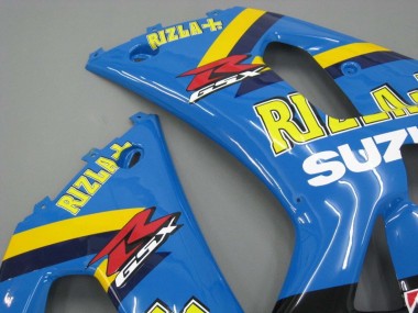 Carénages Moto Suzuki GSXR 600 / GSXR 750 2001-2003 - Bleu Jaune Noir Motul Rizla Abordables