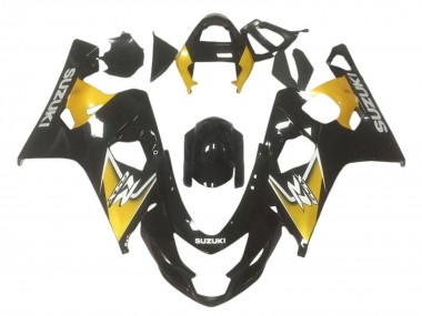 Carénages Moto Suzuki GSXR 600 / GSXR 750 2001-2003 - Jaune Noir Brillant Abordables