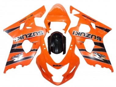Carénages Moto Suzuki GSXR 600 / GSXR 750 2004-2005 - Orange Noir Abordables
