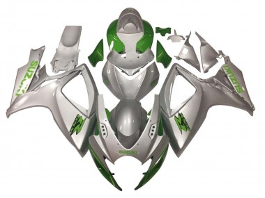 Carénages Moto Suzuki GSXR 600 / GSXR 750 2006-2007 - Argent Vert Abordables
