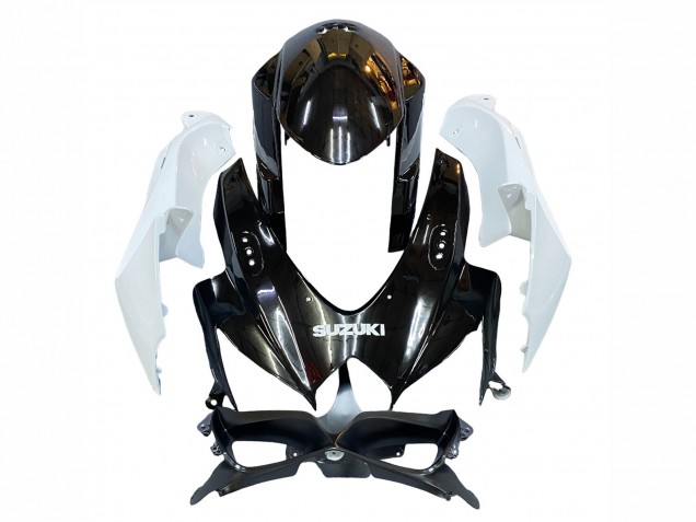 Carénage Moto Suzuki GSXR 600 / GSXR 750 2008-2010 - Blanc Noir