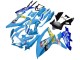 Carénages Moto Suzuki GSXR 600 / GSXR 750 2008-2010 - Bleu Jaune Rizla
