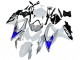 Carénages Moto Suzuki GSXR 600 / GSXR 750 2008-2010 - Blanc Argent Bleu Noir