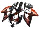Carénages Moto Suzuki GSXR 600 / GSXR 750 2008-2010 - Noir Brillant Orange Flamme