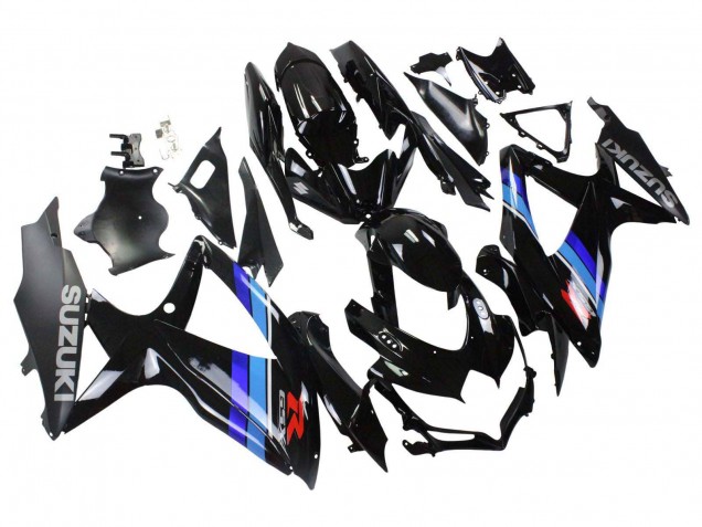 Carénages Moto Suzuki GSXR 600 / GSXR 750 2008-2010 - Noir Brillant Bleu