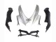 Carénages Moto Suzuki GSXR 600 / GSXR 750 2008-2010 - Argent Noir Mat
