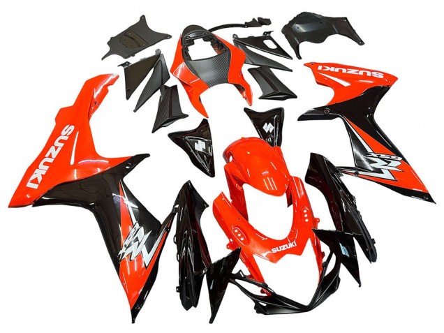 Kits Carénages Moto Suzuki GSXR 600 / GSXR 750 2011-2024 - Rouge Noir Brillant