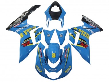 Carénages Moto Suzuki GSXR 600 / GSXR 750 2011-2024 - Bleu Jaune Noir Rizla Abordables