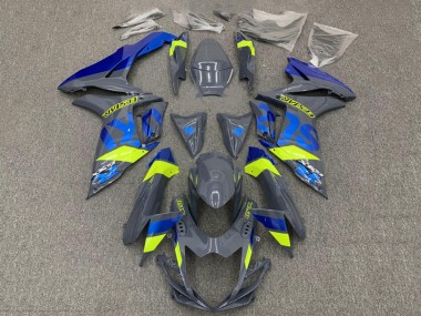 Carénages Moto Suzuki GSXR 600 / GSXR 750 2011-2024 - Gris Nardo Foncé Bleu Fluorescent Jaune Abordables