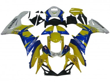 Carénages Moto Suzuki GSXR 600 / GSXR 750 2011-2024 - Blanc Jaune Bleu Alstare Corona Extra Abordables