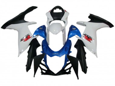 Carénages Moto Suzuki GSXR 600 / GSXR 750 2011-2024 - Blanc Bleu Noir Abordables